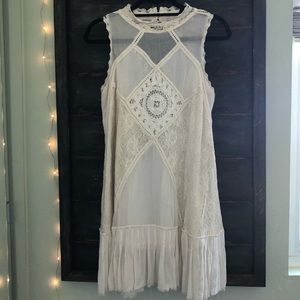 Free People Cotton & Lace Dress